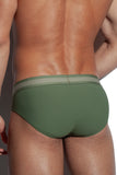 SALIGIA Green Nylon Anaerobic Club Brief - BANG & STRIKE (view 7)