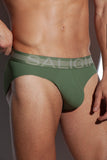 SALIGIA Green Nylon Anaerobic Club Brief - BANG & STRIKE (view 8)