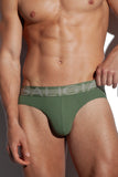 SALIGIA Green Nylon Anaerobic Club Brief - BANG & STRIKE (view 5)