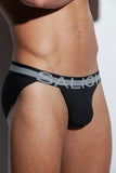 SALIGIA Black Nylon Anaerobic Club Sport Brief - BANG & STRIKE (view 9)