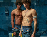 PUMP! Washed Denim Indigo Blue Brief - BANG & STRIKE (view 8)