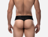 PUMP! Whisper Black Thong - BANG & STRIKE (view 4)
