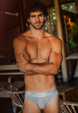 Modus Vivendi Ribbed Cotton Classic Brief Grey - BANG & STRIKE