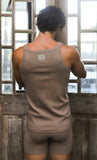 Modus Vivendi Ribbed Cotton Long Boxer Dark Skin - BANG & STRIKE (view 8)