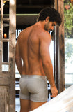 Modus Vivendi Ribbed Cotton Long Boxer Grey - BANG & STRIKE (view 8)