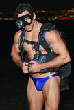 Modus Vivendi Prince Albert Blue Low Cut Swim Brief - BANG & STRIKE (view 6)