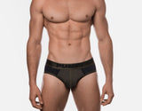 PUMP! Military Green Ribbed Brief - BANG & STRIKE